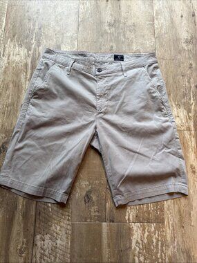 AG Adriano Goldschmied Chino Khaki Cotton Shorts Men’s 34R